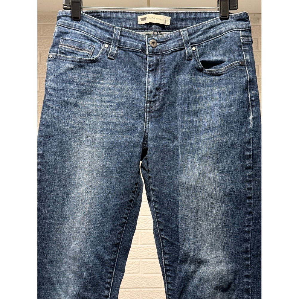 Levi's Mid Rise Skinny Jeans Blue Denim Womens